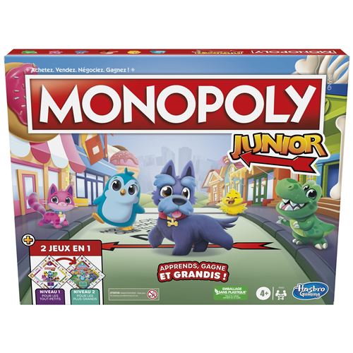 Junior Monopoly Board Games Hasbro France