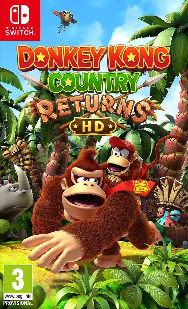 Donkey Kong Country Returns HD - Switch + FREE Microfibre Cloth